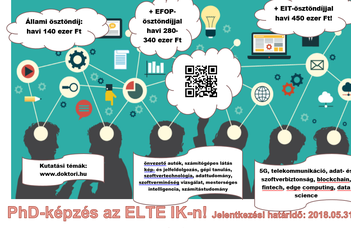 Jelentkezés PhD képzésre 2018. május 31-ig!