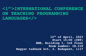 <1st>International Conference on Teaching Programming Languages</>