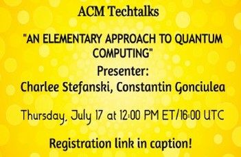 ACM TechTalk – Kvantumszoftver-fejlesztés egyszerűen - 2025 július 17.